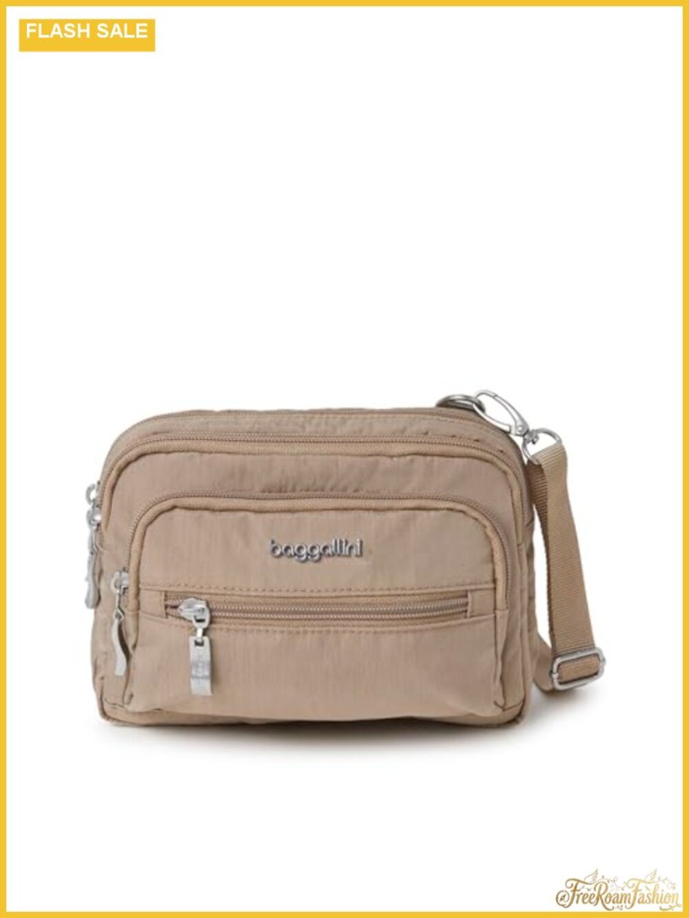 Lightweight Convertible Crossbody Belt Bag with Multiple Pockets